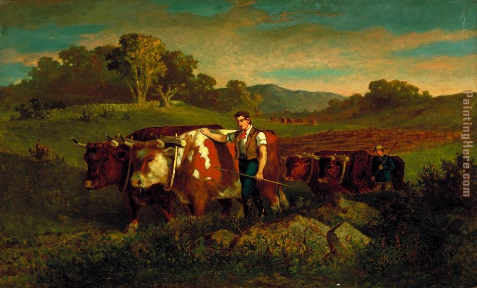 Edward Mitchell Bannister Herdsmen with Cows